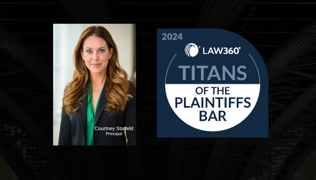 Courtney Statfeld Awarded "Titan of the Plaintiffs Bar" by Law360